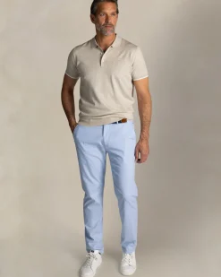 Ecru gebreide polo