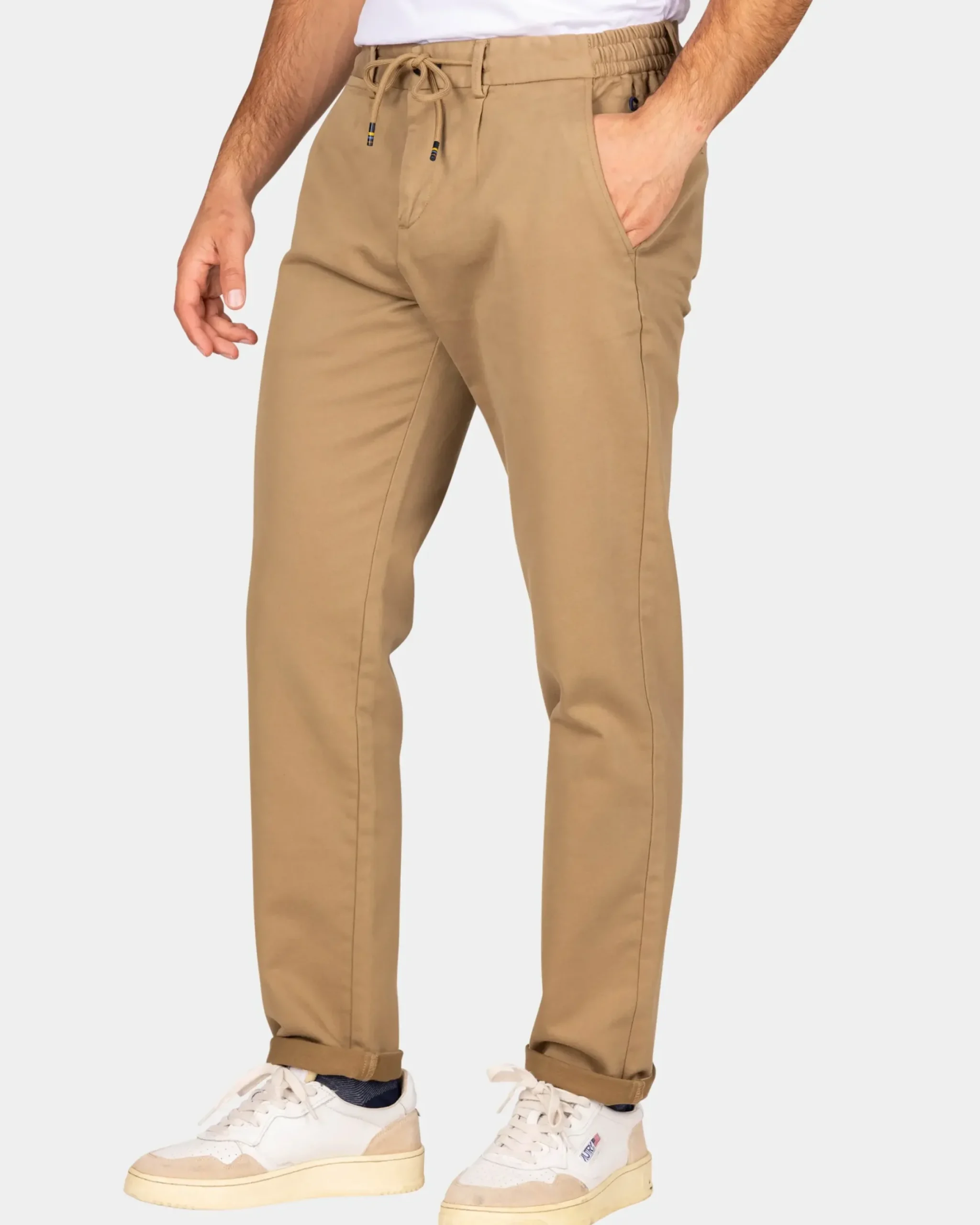 Ecru jersey chino - Shimmering Sand