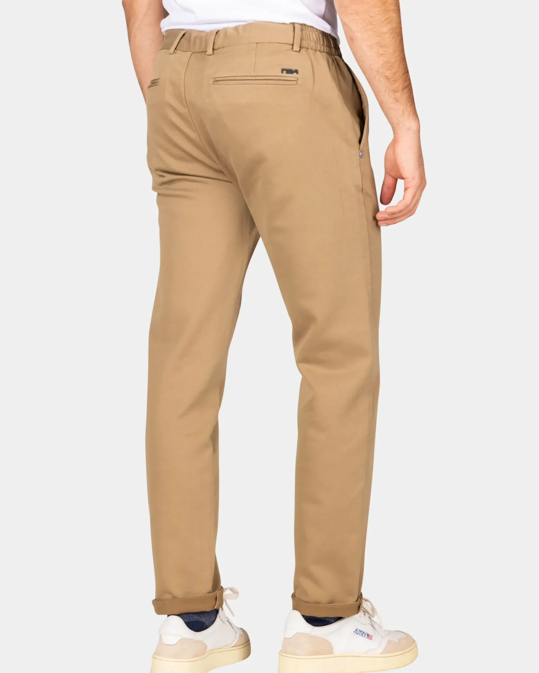 Ecru jersey chino - Shimmering Sand