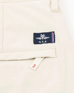 Effen chino met stretch - Cream