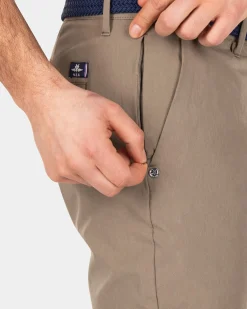 Effen chino met stretch - Misty Army