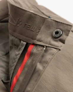 Effen chino met stretch - Misty Army
