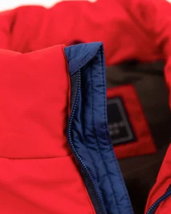 Effen gewatteerde bodywarmer - Carmine red