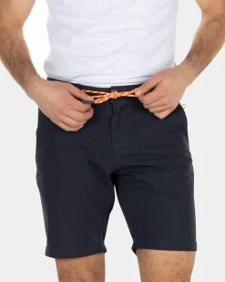 Effen katoenen chino shorts - High Summer Navy