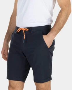 Effen katoenen chino shorts - High Summer Navy
