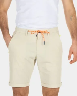 Effen katoenen chino shorts - Light Kit