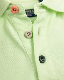Effen katoenen mintgroene polo