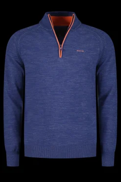 Effen katoenen trui - Dusk Navy