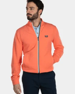 Effen katoenen vest - Burned Orange