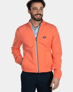 Effen katoenen vest - Burned Orange