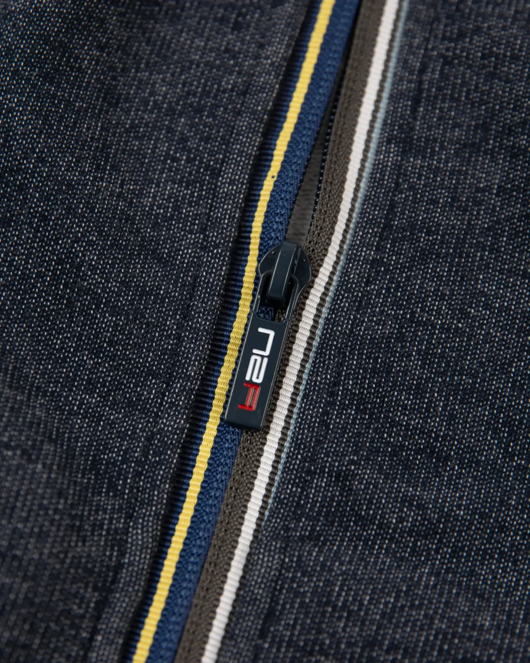 Effen katoenen vest met stretch Blauw