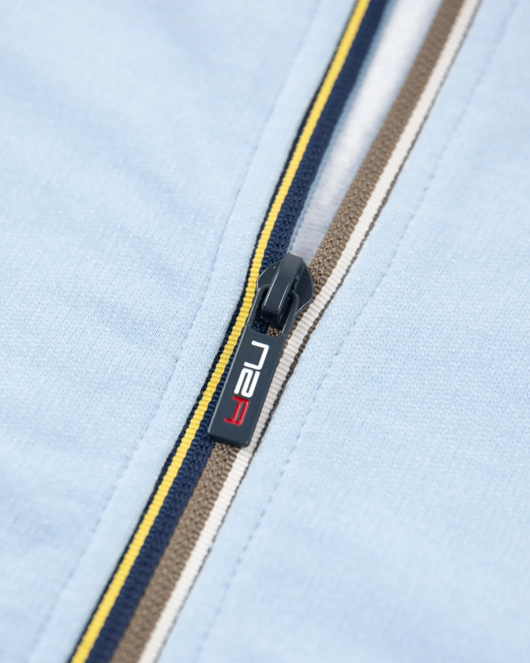 Effen katoenen vest met stretch Pale Blue