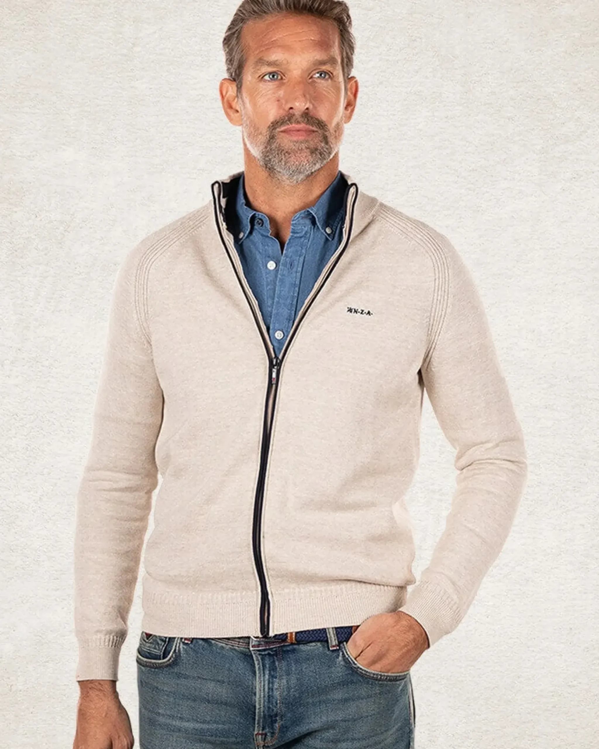 Effen katoen vest