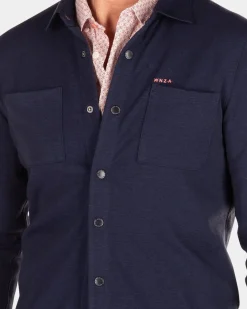 Effen overhemd met lange mouwen - Traditional Navy