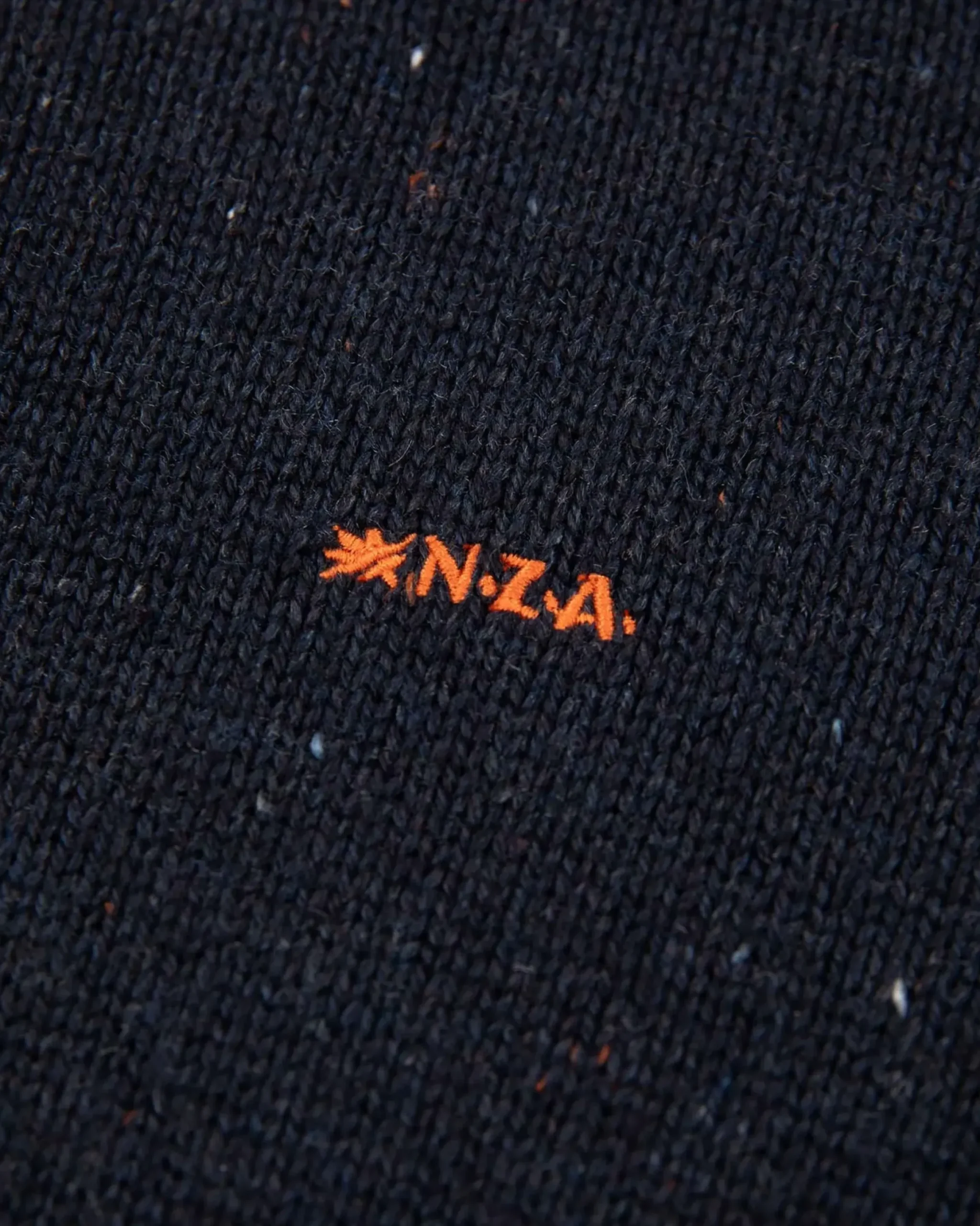 Effen trui met halve knoopssluiting - Pitch Navy