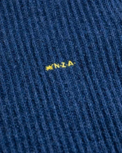 Effen trui met halve rits Dry - Storm Blue