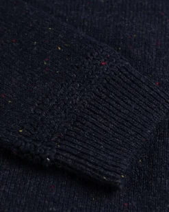 Effen trui met knopen Brownlee - Ink Navy