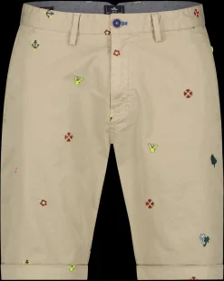 Ethan katoenen chino shorts - Beach Sand
