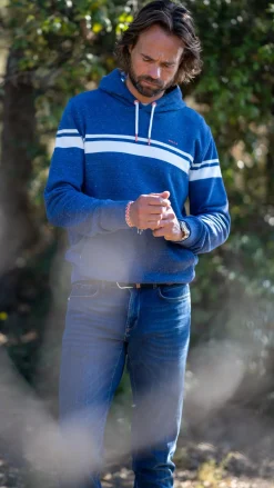 Fleece hoodie - Dusk Navy