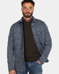 Fleece overshirt Frankton - Steady Navy