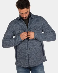 Fleece overshirt Frankton - Steady Navy