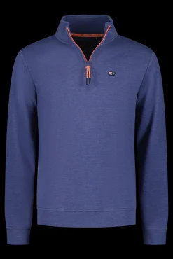 Fleece sweater met rits - Dusk Navy