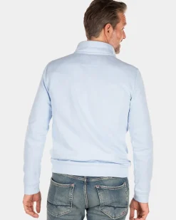 Fleece sweater met rits - Rhythm Blue