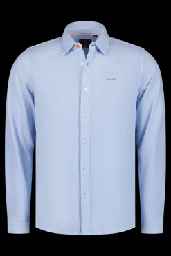 Gebreid katoenen overhemd - Rhythm Blue