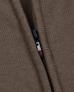 Gebreid vest met rits - Misty Army