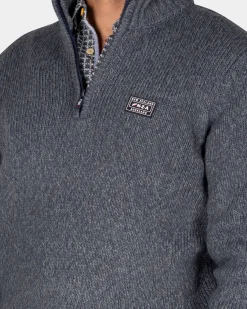 Gemêleerde grijze wollen pullover - Ash Grey