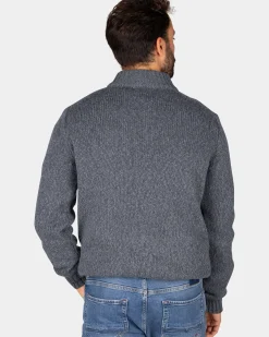 Gemêleerde grijze wollen pullover - Ash Grey