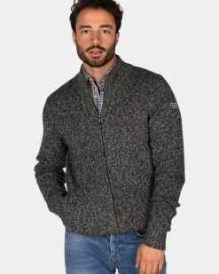 Gemêleerd grijs wollen vest - Ash Grey