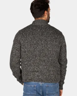 Gemêleerd grijs wollen vest - Ash Grey