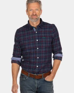Geruit flanellen overhemd Sphinx - Steady Navy