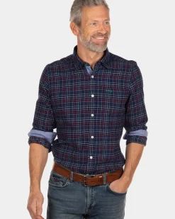 Geruit flanellen overhemd Sphinx - Steady Navy