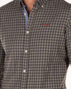 Geruit katoenen flannel overhemd - Army Ground