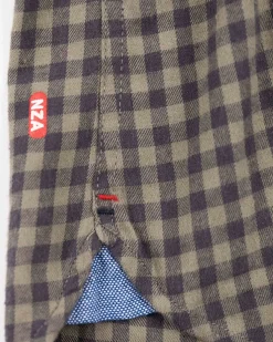 Geruit katoenen flannel overhemd - Army Ground