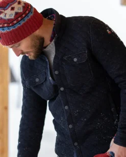 Gewatteerd overshirt Laurentapuo - Steady Navy