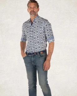 Grijs katoenen overhemd met print - Tar Grey