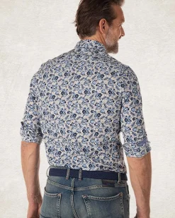 Grijs katoenen overhemd met print - Tar Grey