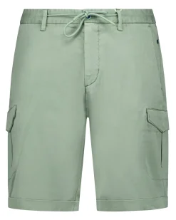 Groen cargo short met stretch