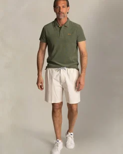 Groene badstof polo