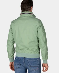 Groene katoenen bomber