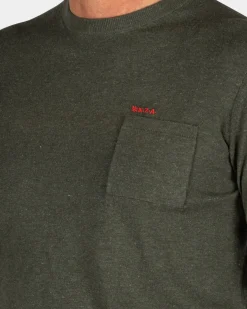Groene katoenen longsleeve
