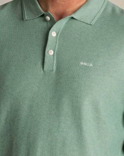 Groene katoenen rugbysweater