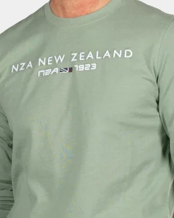 Groene longsleeve met ronde hals - Sage