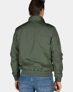 Groene nylon bomber