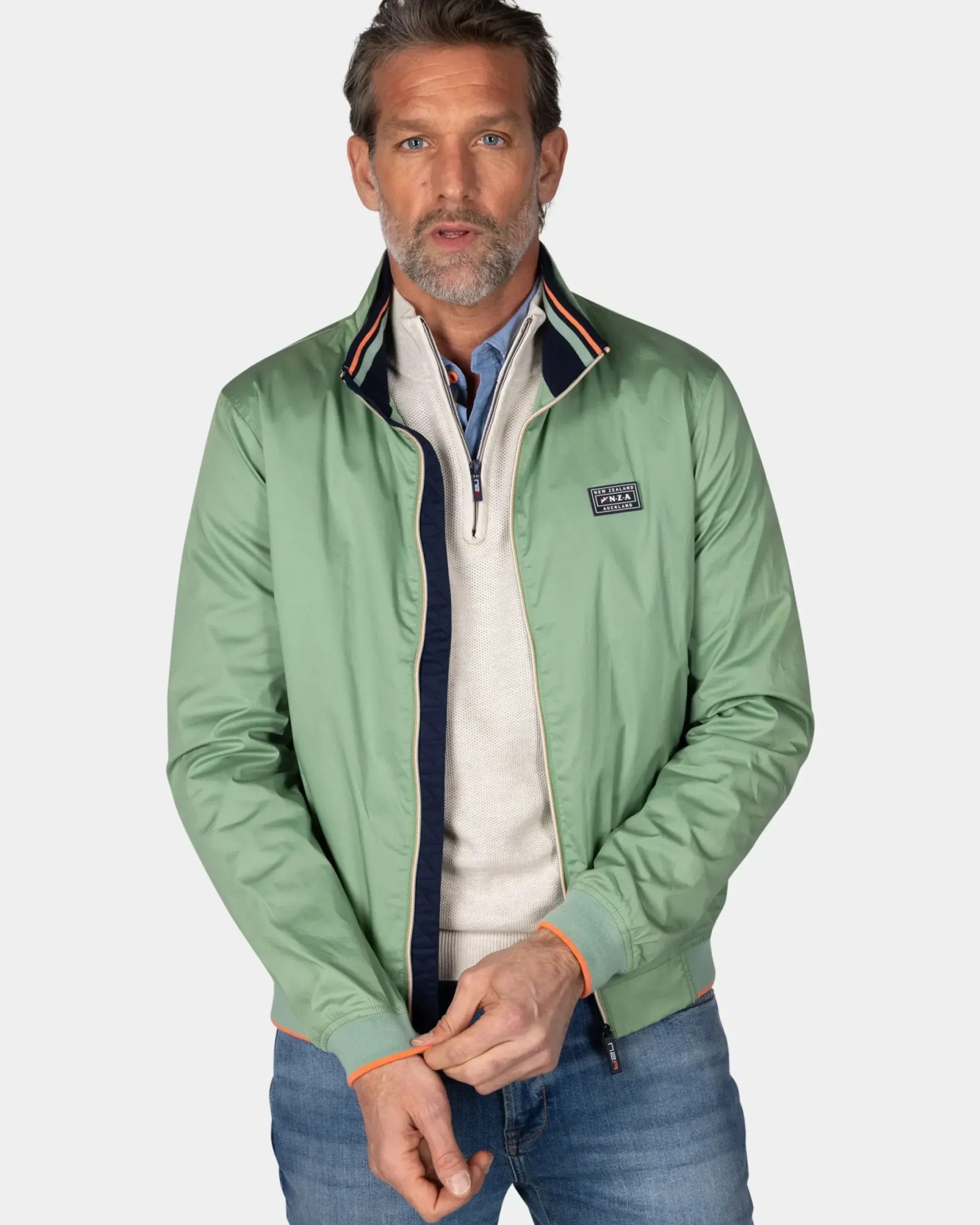 Groene twill bomber