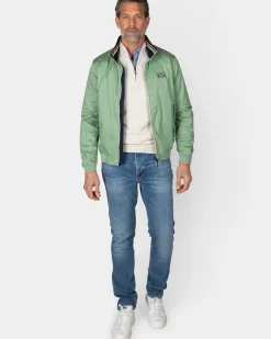 Groene twill bomber