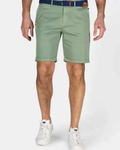 Groen katoenen chino short